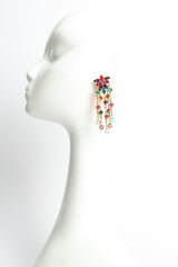 Rainbow Chandelier Rhinestone Earrings