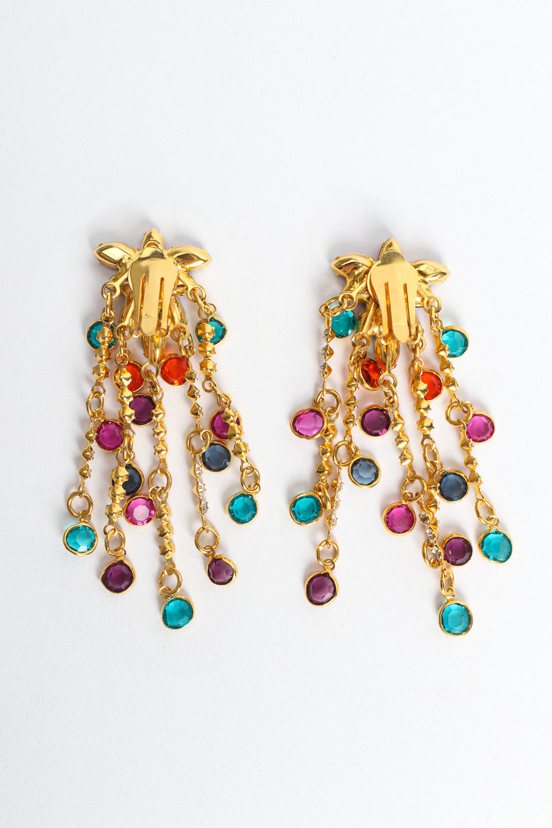 Rainbow Chandelier Rhinestone Earrings