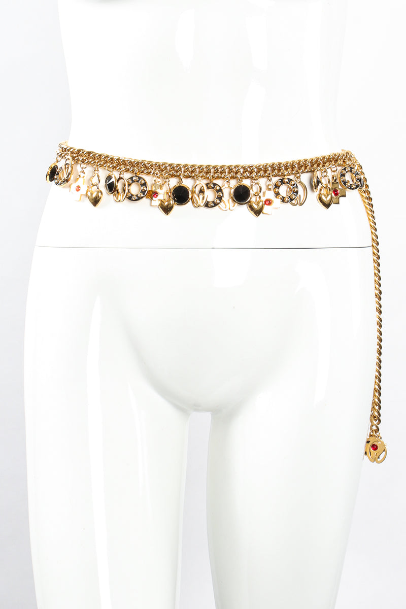 Vintage St John Logo Charm Chain Belt on Mannequin at Recess Los Angeles