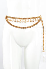 Vintage St. John Pearl Fringe Chain Belt on Mannequin at Recess Los Angeles