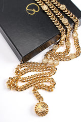 Vintage St John Chunky Triple-Strand Chain Belt II in box at Recess Los Angeles