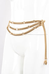 Vintage St John Chunky Triple-Strand Chain Belt II on Mannequin at Recess Los Angeles