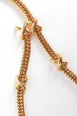 Vintage St. John X Charm Drape Chain Belt double X @ Recess Los Angeles