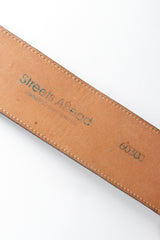 leather belt with draped chain by Streets Ahead signature @recessla