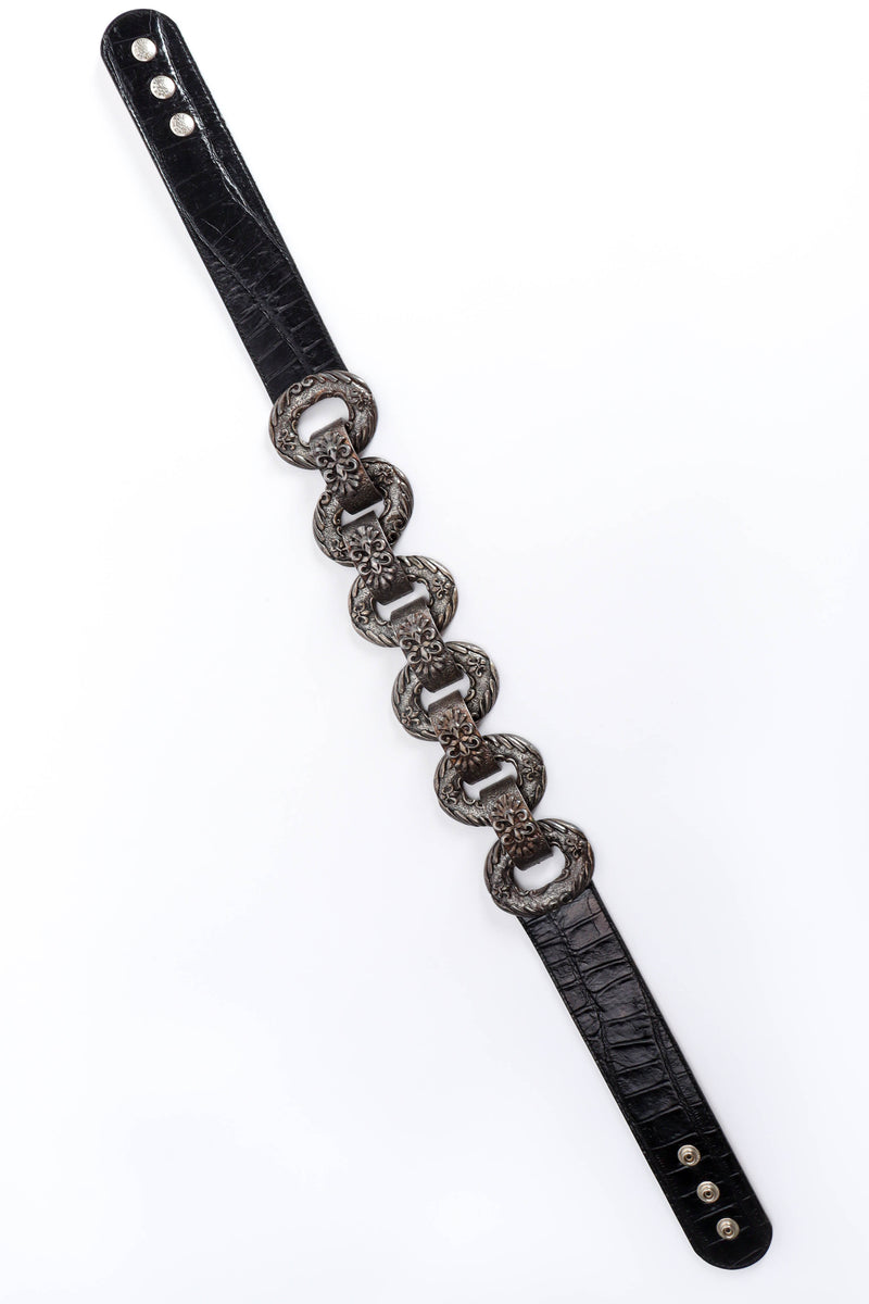 Vintage Streets Ahead Fleur Chain Link Belt front flat lay @ Recess LA