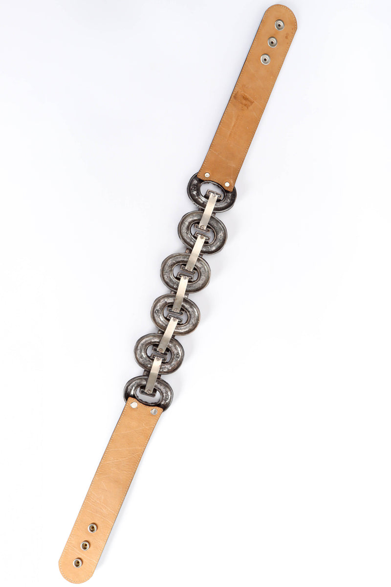 Vintage Streets Ahead Fleur Chain Link Belt back flat lay @ Recess LA