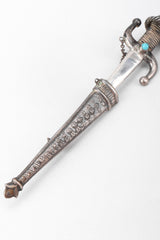 Recess Los Angeles Vintage Unsigned Mexico Sterling Silver Swashbuckling Sword Pin Brooch II