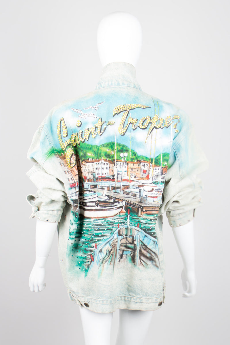 Tony Alamo Vive la Saint Tropez Embellished Denim Jacket