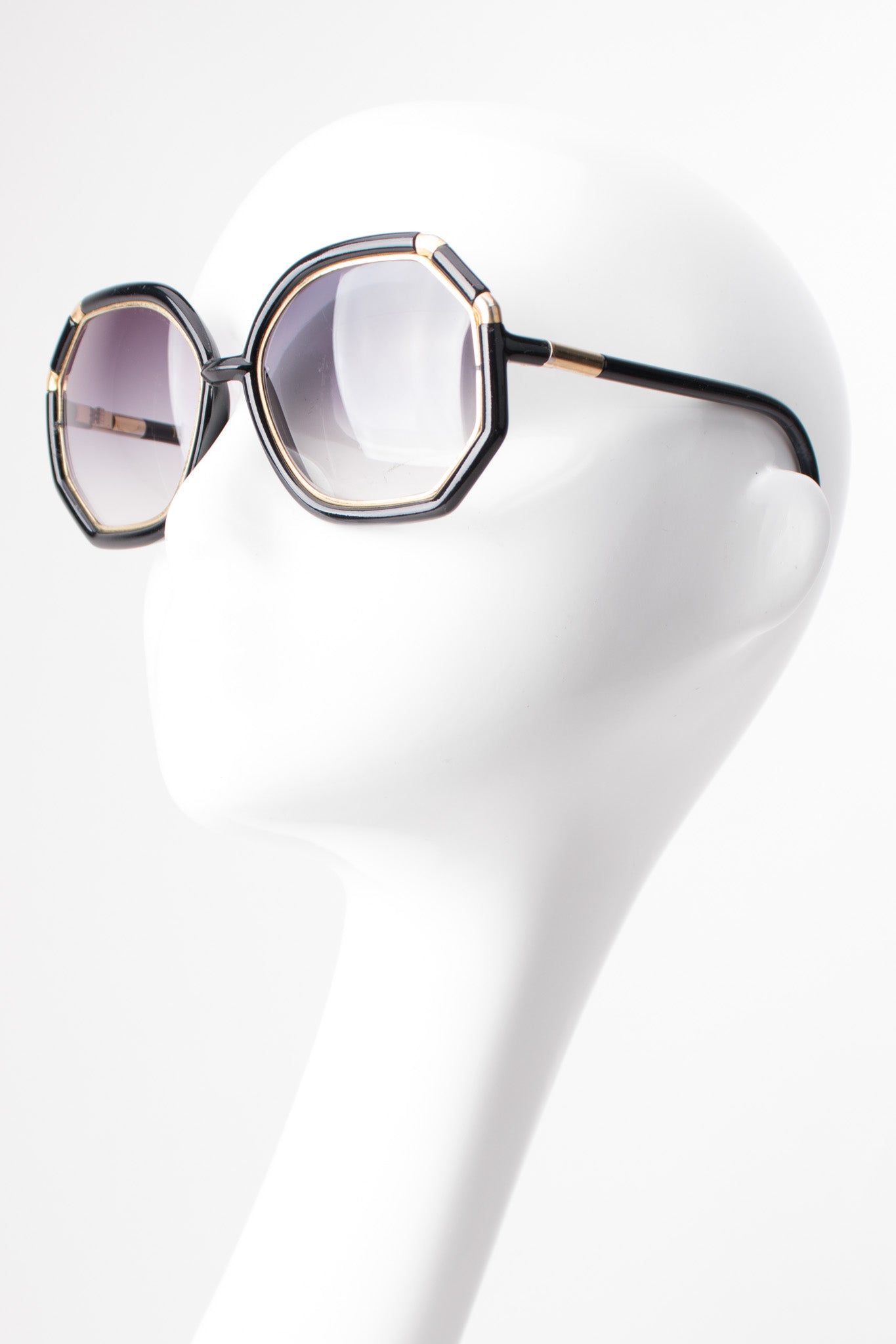 Ted Lapidus Iconic 1970s Oversized Octagonal Sunglasses