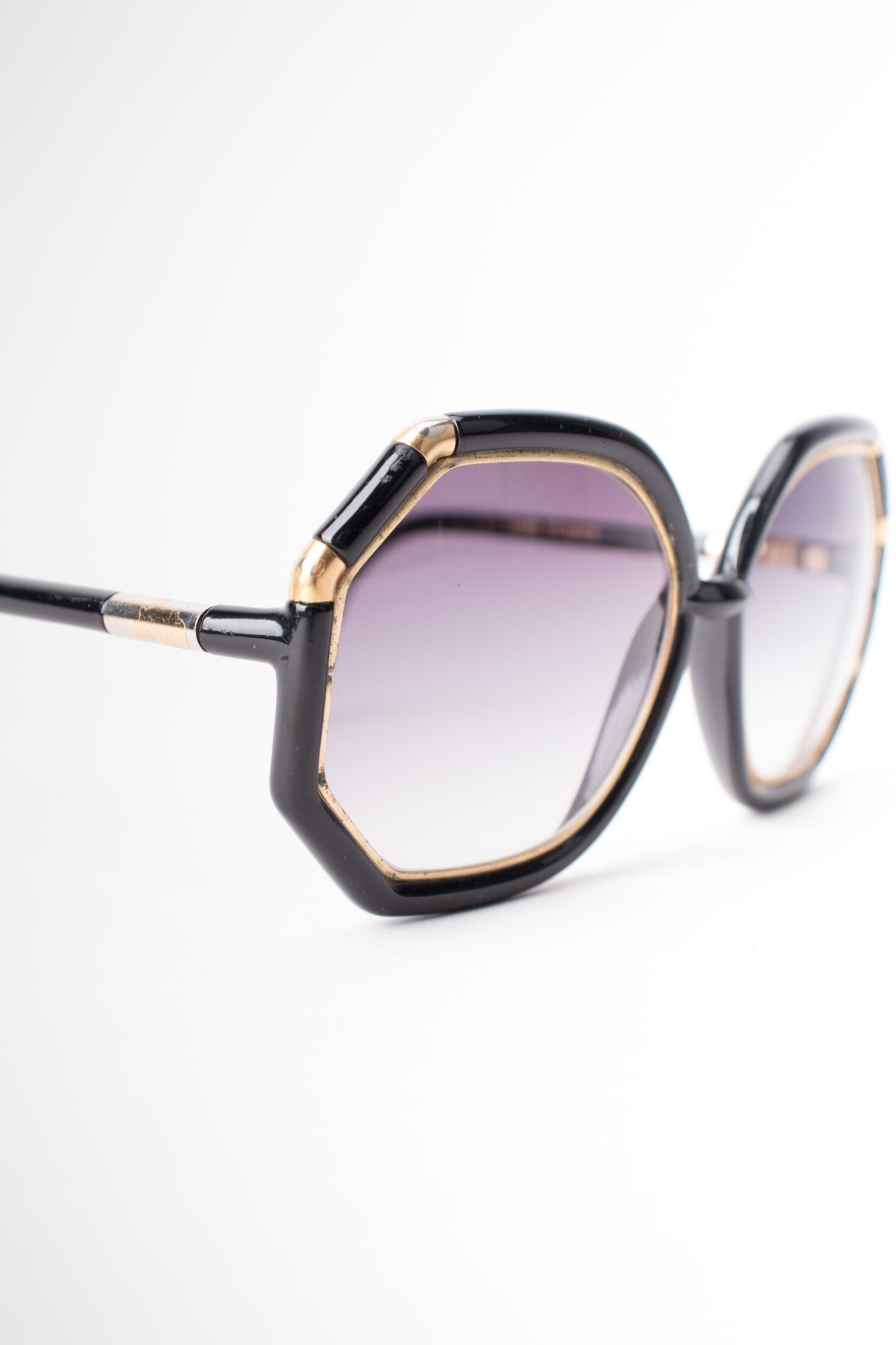 Ted Lapidus Iconic 1970s Oversized Octagonal Sunglasses