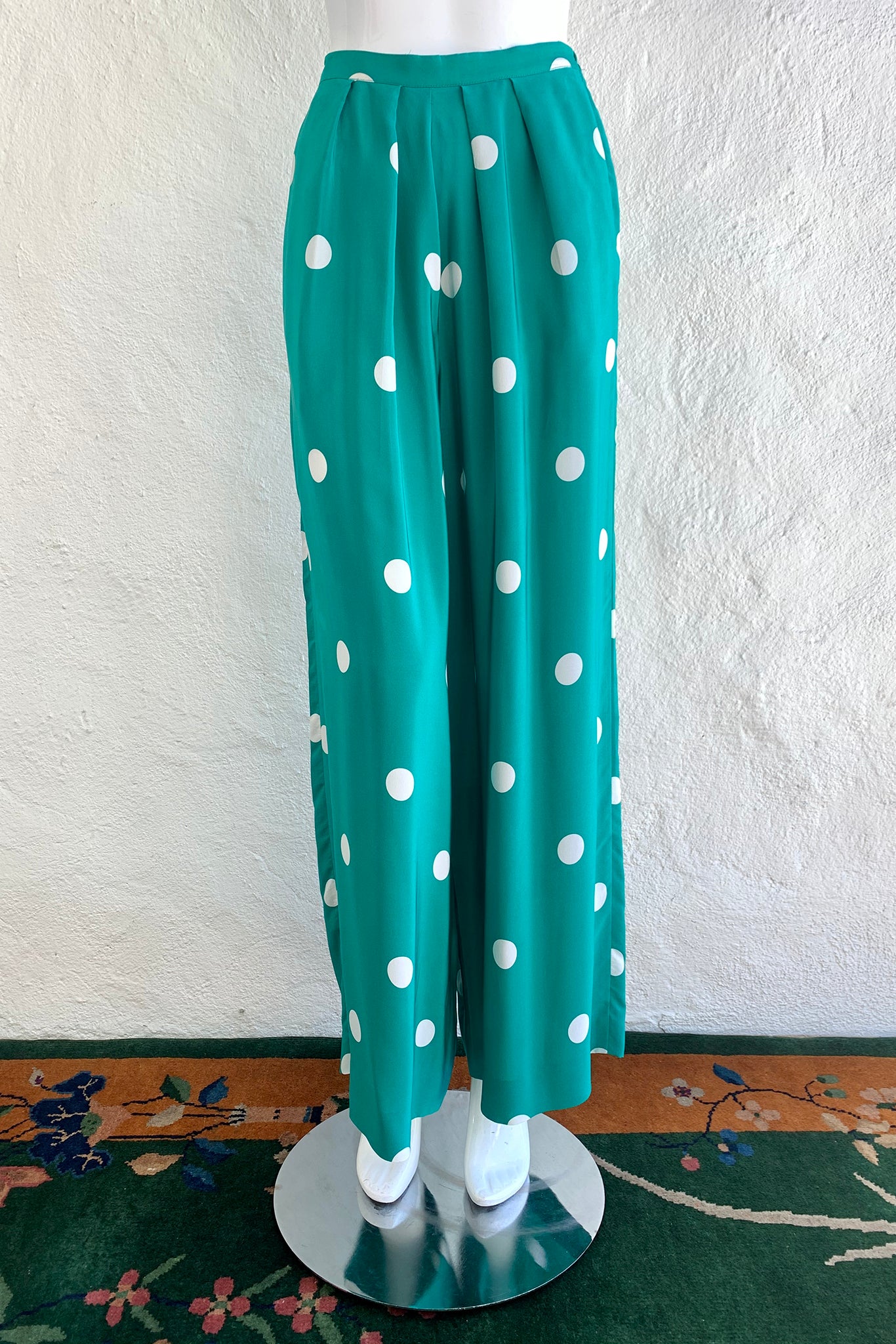 Vintage Rickie Freeman for Teri Jon Polka Pant Set on Mannequin front at Recess