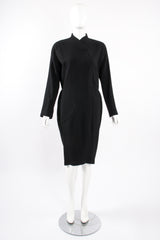 Vintage Thierry Mugler Snap Wrap Dress on Mannequin front at Recess Los Angeles