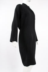 Vintage Thierry Mugler Snap Wrap Dress on Mannequin angle at Recess Los Angeles