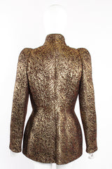 Vintage Thierry Mugler Metallic Brocade Contour Jacket on Mannequin back @ Recess Los Angeles