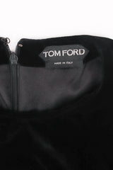 Vintage Tom Ford Velvet Zipper Cocktail Sheath Dress label at Recess Los Angeles