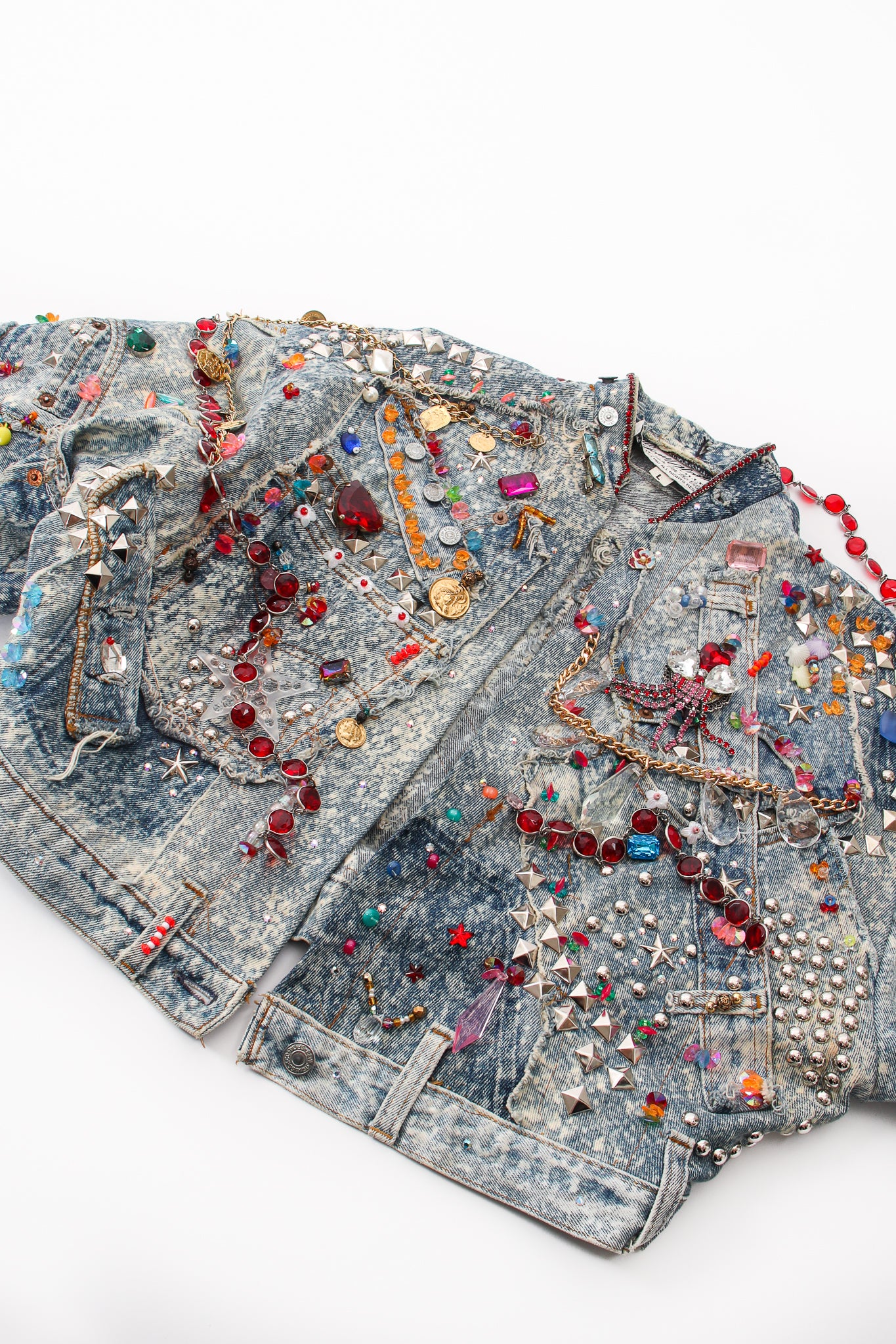 Vintage Tony Alamo Embellished Crop Jacket flat at Recess Los Angeles