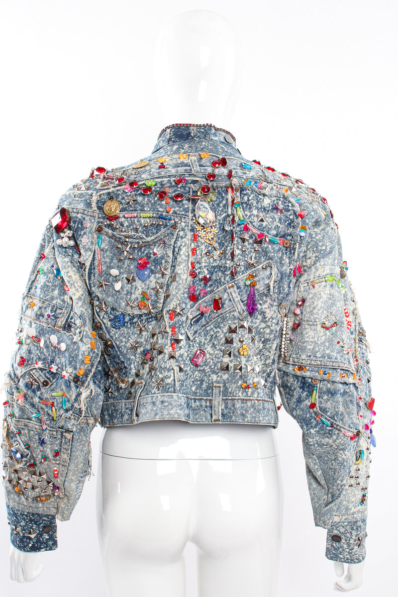 Vintage Tony Alamo Embellished Crop Jacket on Mannequin back at Recess Los Angeles