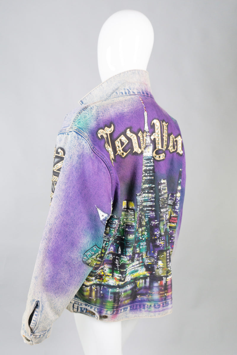 Tony Alamo NY Big Apple Embellished Denim Jacket