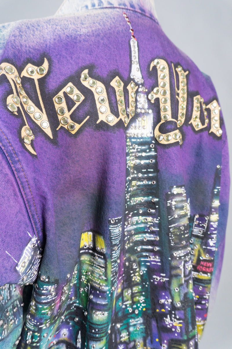 Tony Alamo NY Big Apple Embellished Denim Jacket