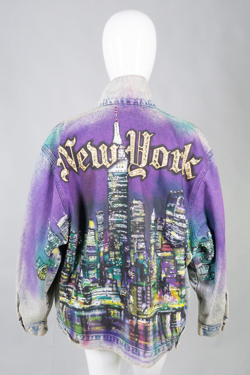 Tony Alamo NY Big Apple Embellished Denim Jacket