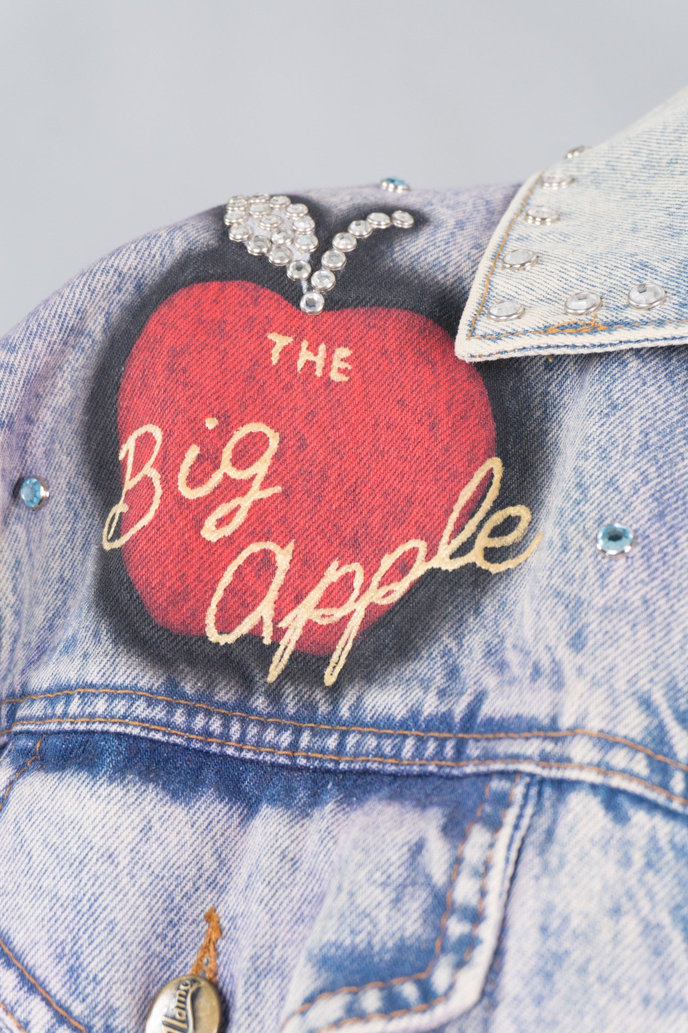 Tony Alamo NY Big Apple Embellished Denim Jacket