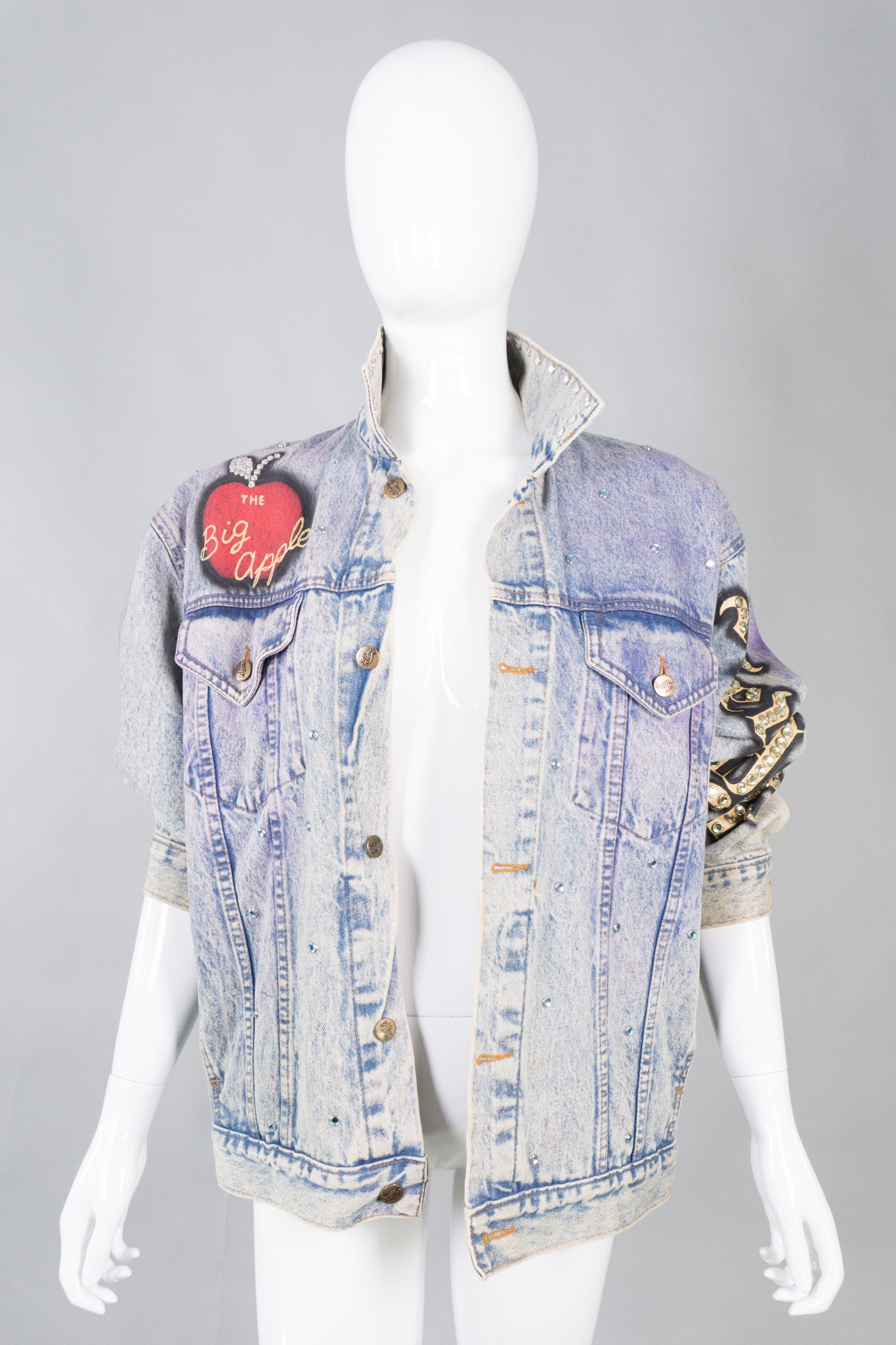 Tony Alamo NY Big Apple Embellished Denim Jacket