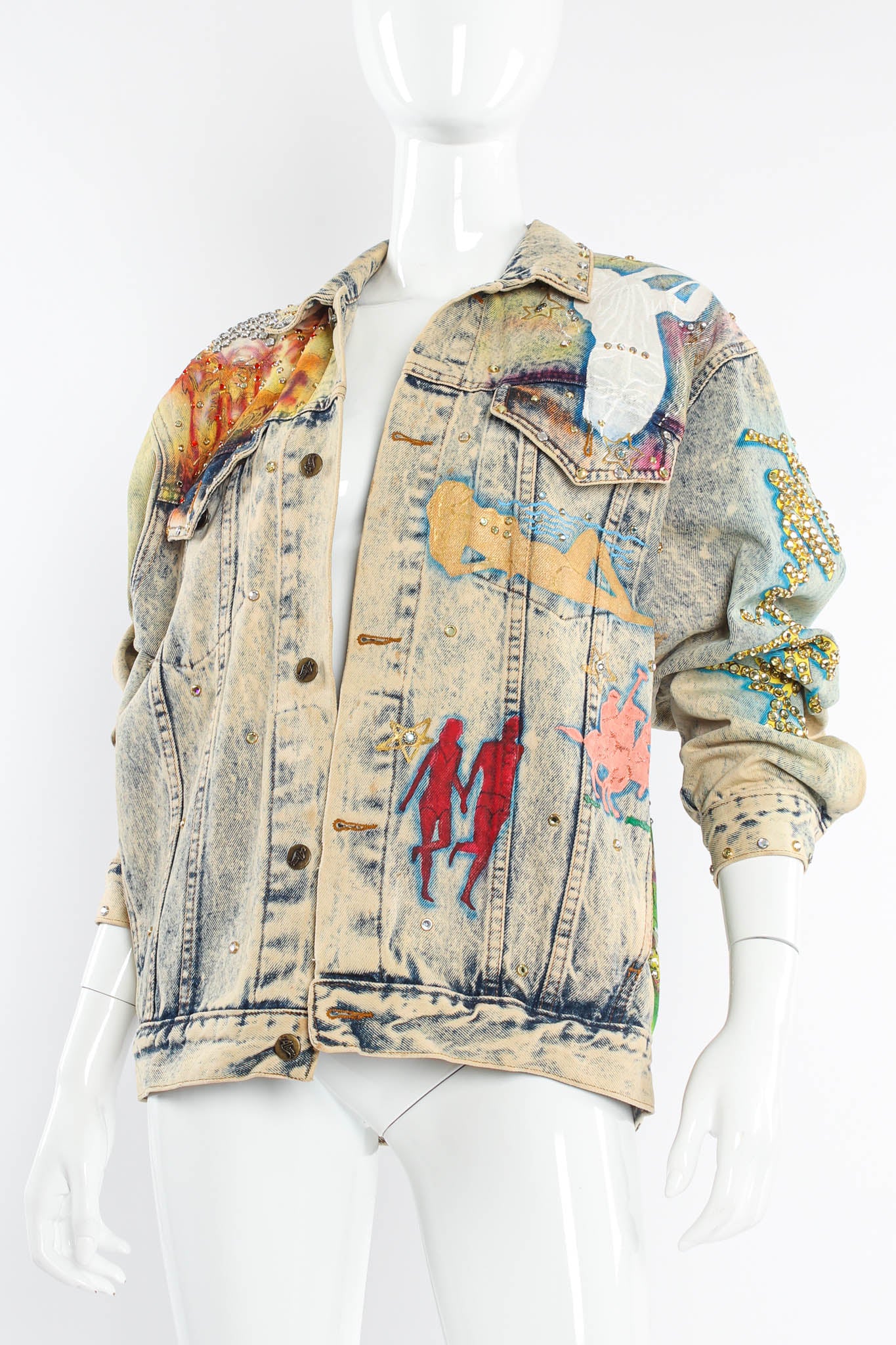 Vintage Tony Alamo Palm Springs Denim Jacket mannequin un-buttoned @ Recess Los Angeles