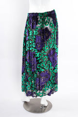 Vintage Travilla Sheer Floral Set mannequin skirt back  @ Recess LA