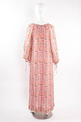 Vintage Treacy Lowe Sheer Botanical Peasant Dress mannequin back @ Recess LA