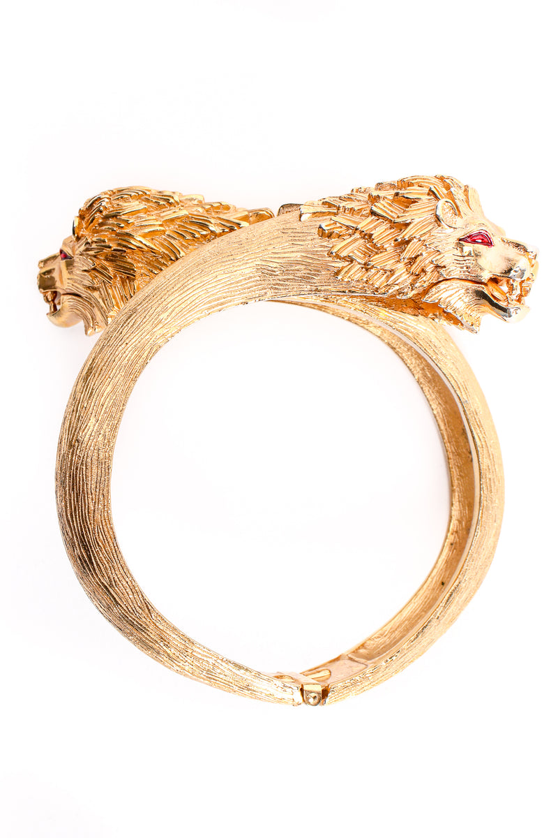 Vintage Trifari Double Leo Hinged Bracelet at Recess Los Angeles