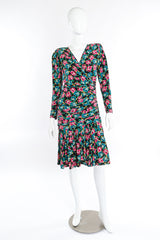 Emanuele Ungaro rose print silk dress on mannequin @recessla