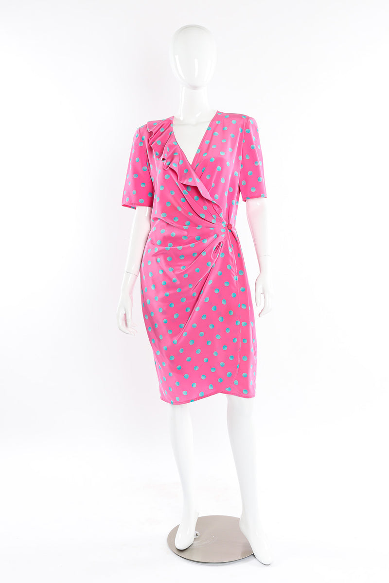 Wrap dress by Emanuel Ungaro mannequin front @recessla