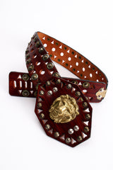 Vintage Made In Mexico Leather Cutout Hinged Lion Belt at Recess Los Angeles