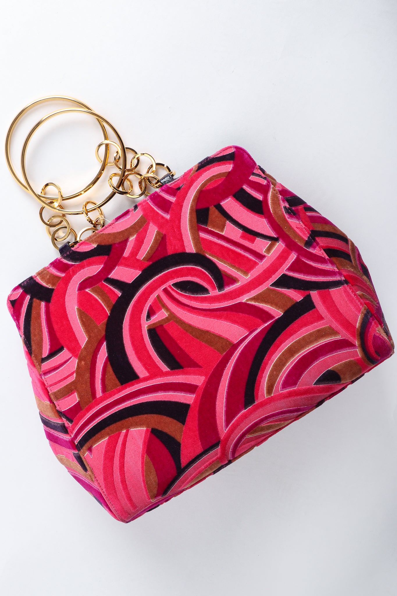 Vintage Gianni Versace Velvet Swirl O-Ring Bag at Recess Los Angeles