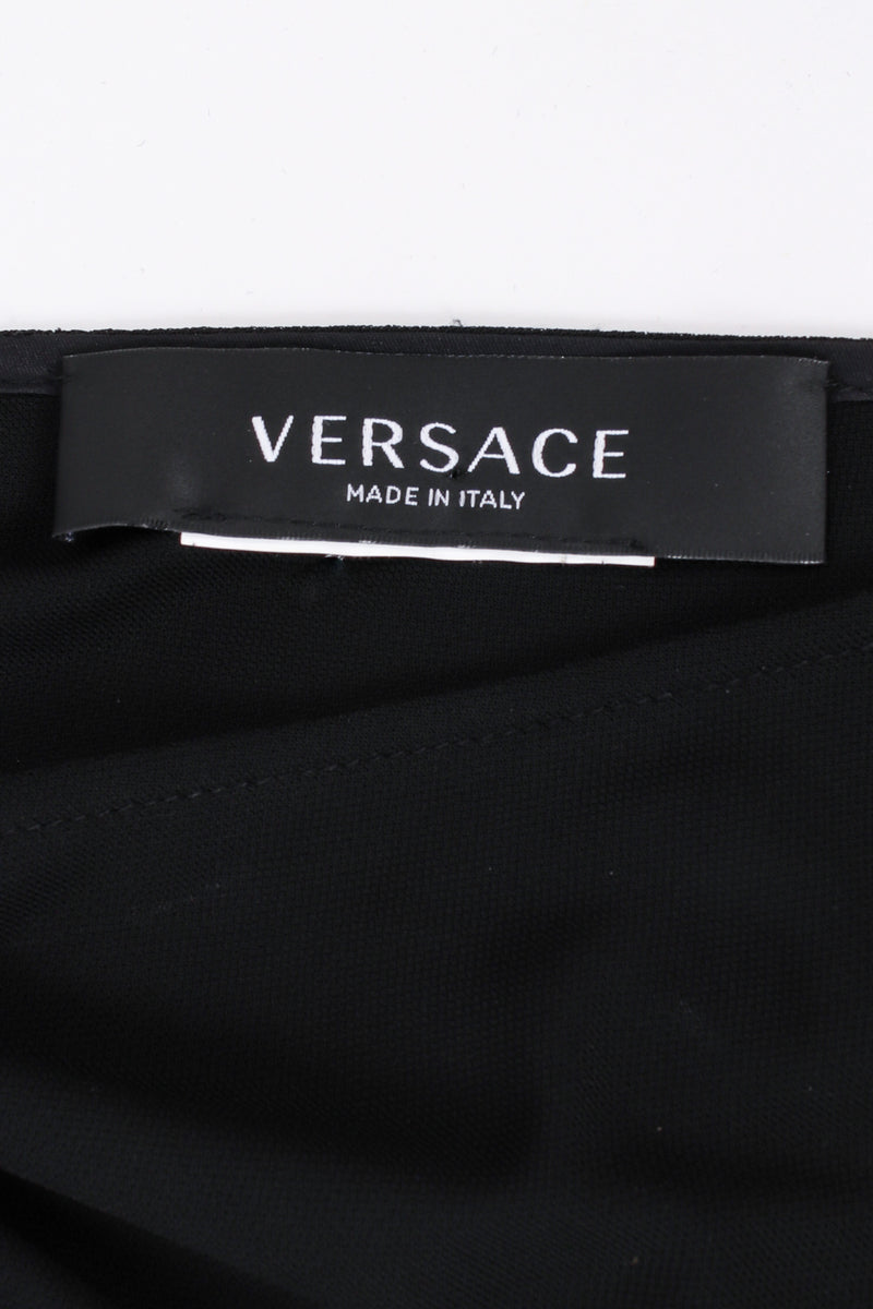 Versace O-Ring Shoulder Dress tage detail  @ Recess LA