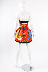 Vintage Gianni Versace SS 1991 I Ventagli Sculpted Mini Dress on mannequin back at Recess LA