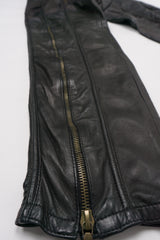 Gianni Versace Vintage Leather Moto Zipper Pant