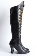 Vintage Gianni Versace 1993 A/W Medusa Emblem Grunge Boot side @ Recess LA