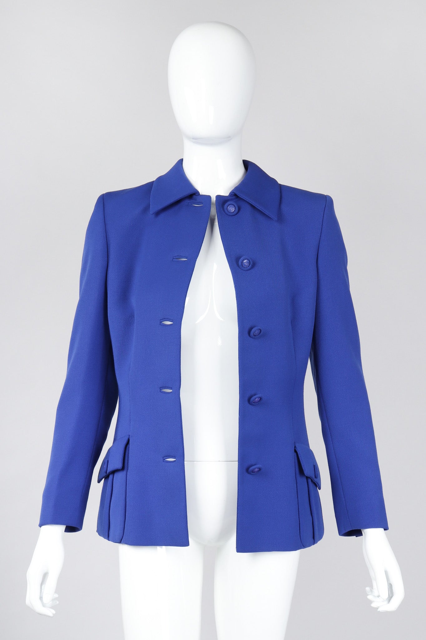 Recess Los Angeles Vintage Gianni Versace Majorelle Blue Jacket & Pant Suit