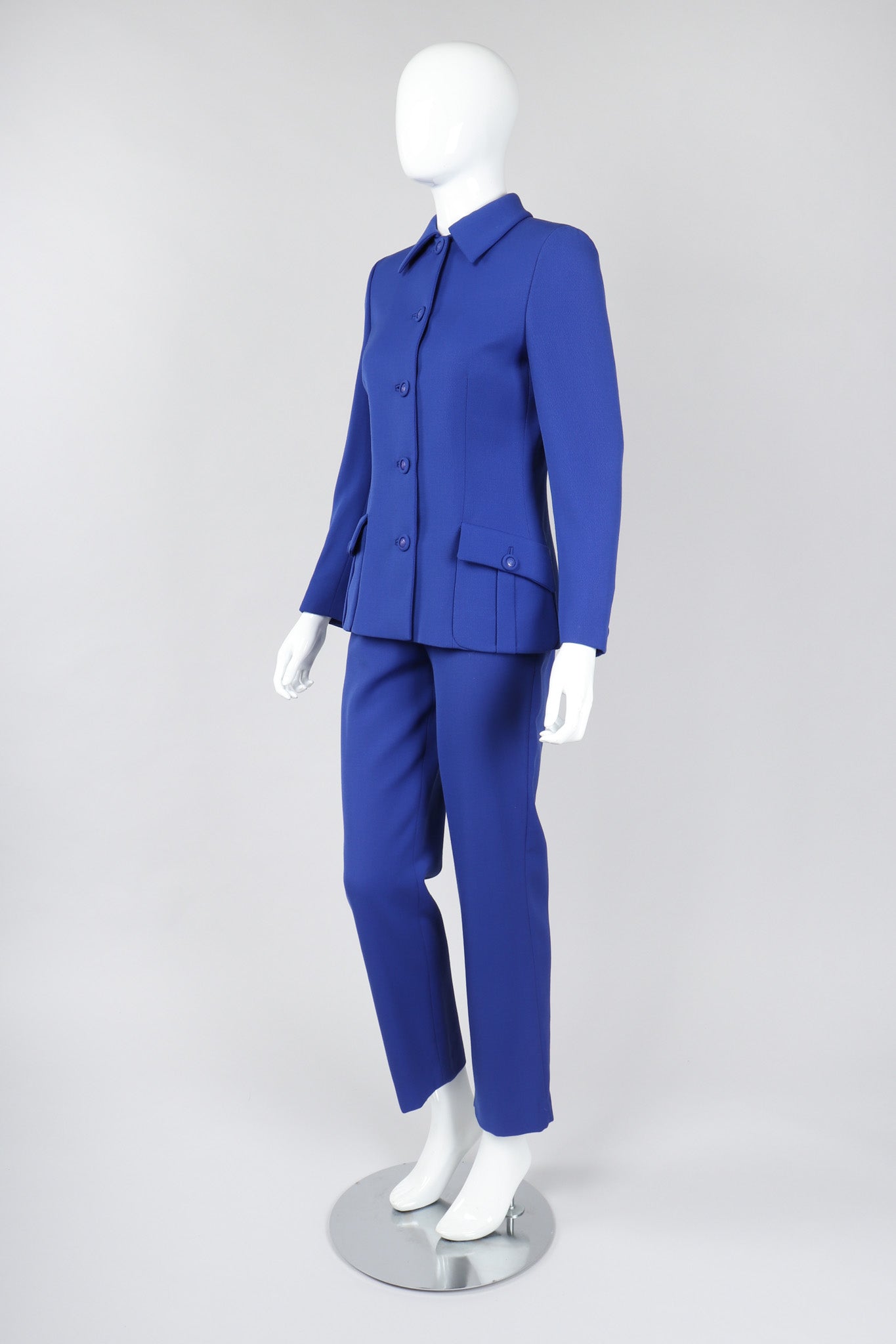 Recess Los Angeles Vintage Gianni Versace Majorelle Blue Jacket & Pant Suit