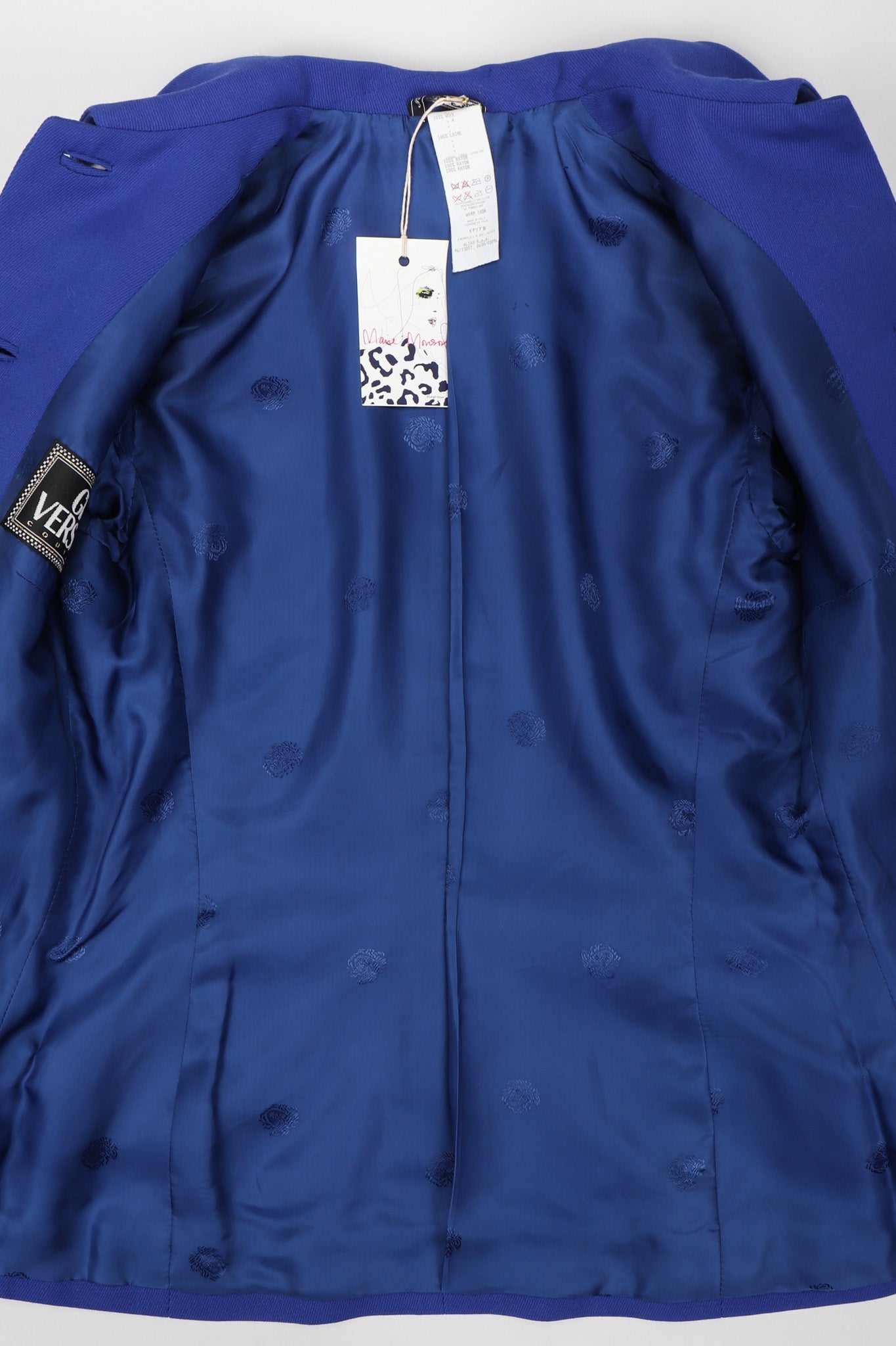 Recess Los Angeles Vintage Gianni Versace Majorelle Blue Jacket & Pant Suit