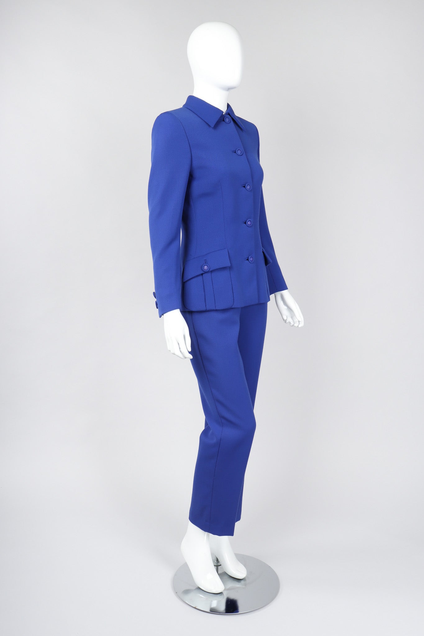 Recess Los Angeles Vintage Gianni Versace Majorelle Blue Jacket & Pant Suit