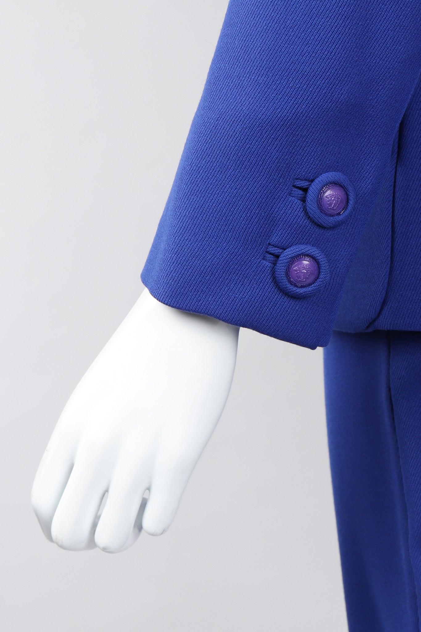 Recess Los Angeles Vintage Gianni Versace Majorelle Blue Jacket & Pant Suit