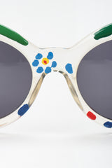 Recess Los Angeles Vintage Gianni Versace Handpainted Daisy MOD.418 COL.C1D Sunglasses