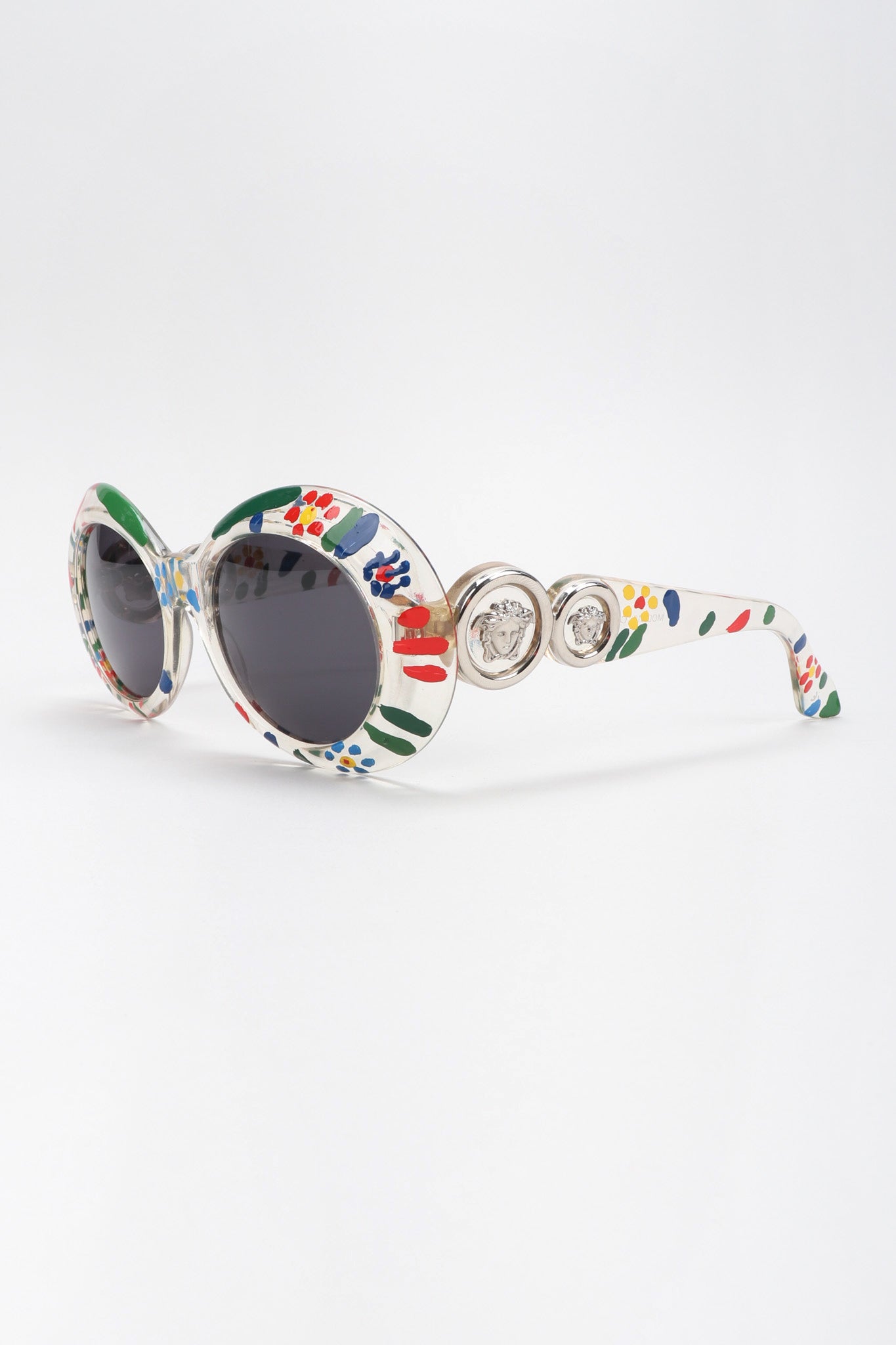 Recess Los Angeles Vintage Gianni Versace Handpainted Daisy MOD.418 COL.C1D Sunglasses