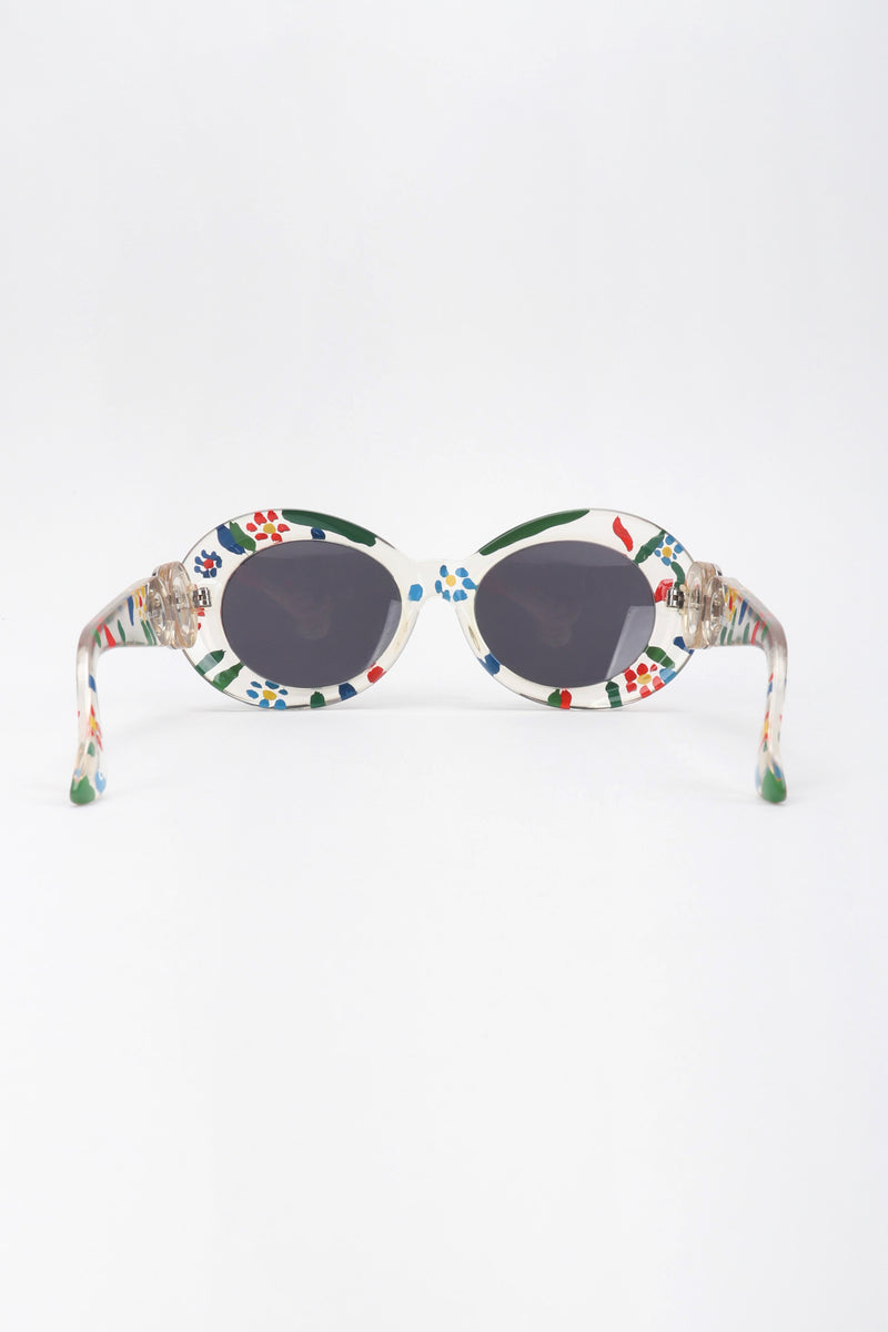 Recess Los Angeles Vintage Gianni Versace Handpainted Daisy MOD.418 COL.C1D Sunglasses