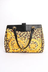 Vintage Gianni Versace Baroque Leopard Print Tote at Recess Los Angeles