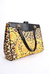 Vintage Gianni Versace Baroque Leopard Print Tote at Recess Los Angeles