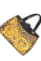 Vintage Gianni Versace Baroque Leopard Print Tote at Recess Los Angeles