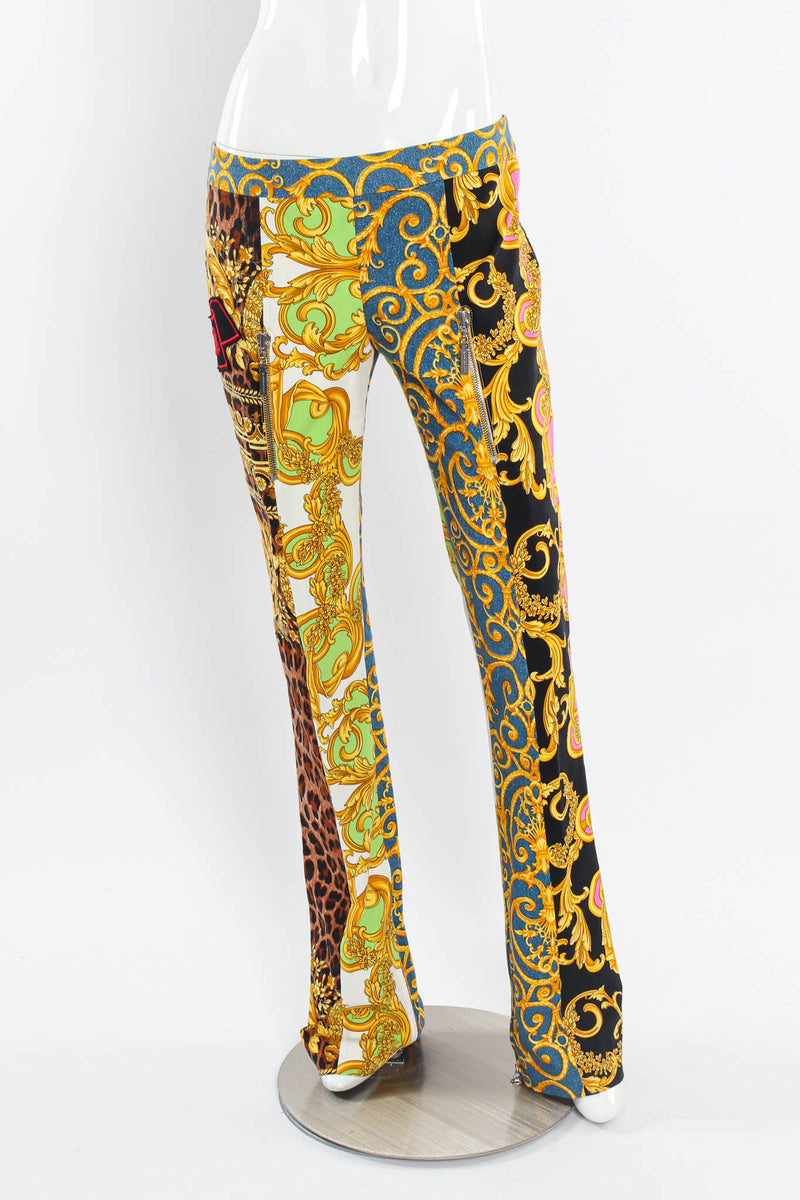 1990s Baroque Patchwork Print Pant